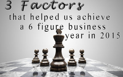3 factors that helped us achieve a 6 figure business year in 2015