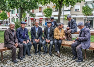 Local Men Playing Dominoes, Albania