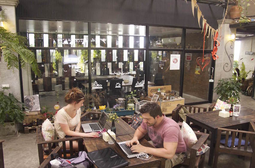 cafe working