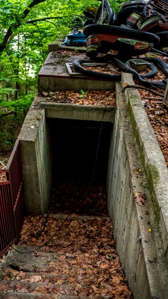 Looking Down Into Dark Room at Yongma Land